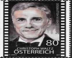 Austrian post honored him with his image on 80 cents postage stamp.